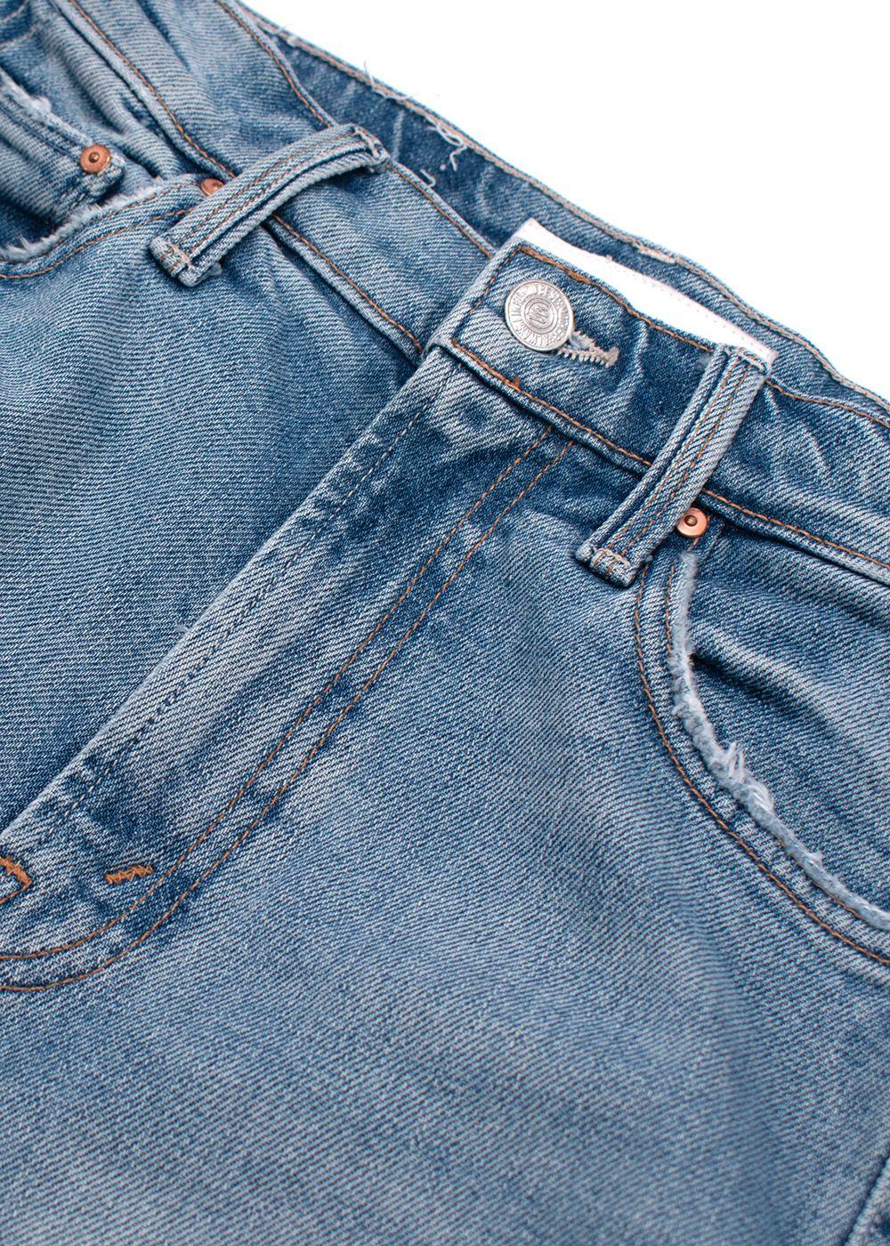 Mother Blue High Waisted Rider Skimp Jeans