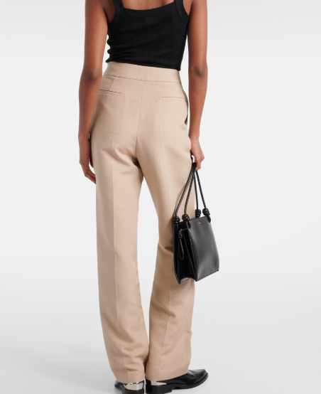 Tove Ilaria Cotton-Blend Straight Trousers
