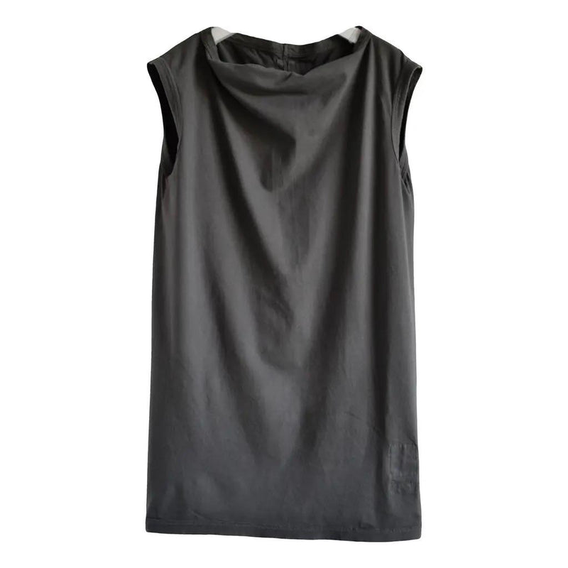 Rick Owens Brown Cotton Tank Top