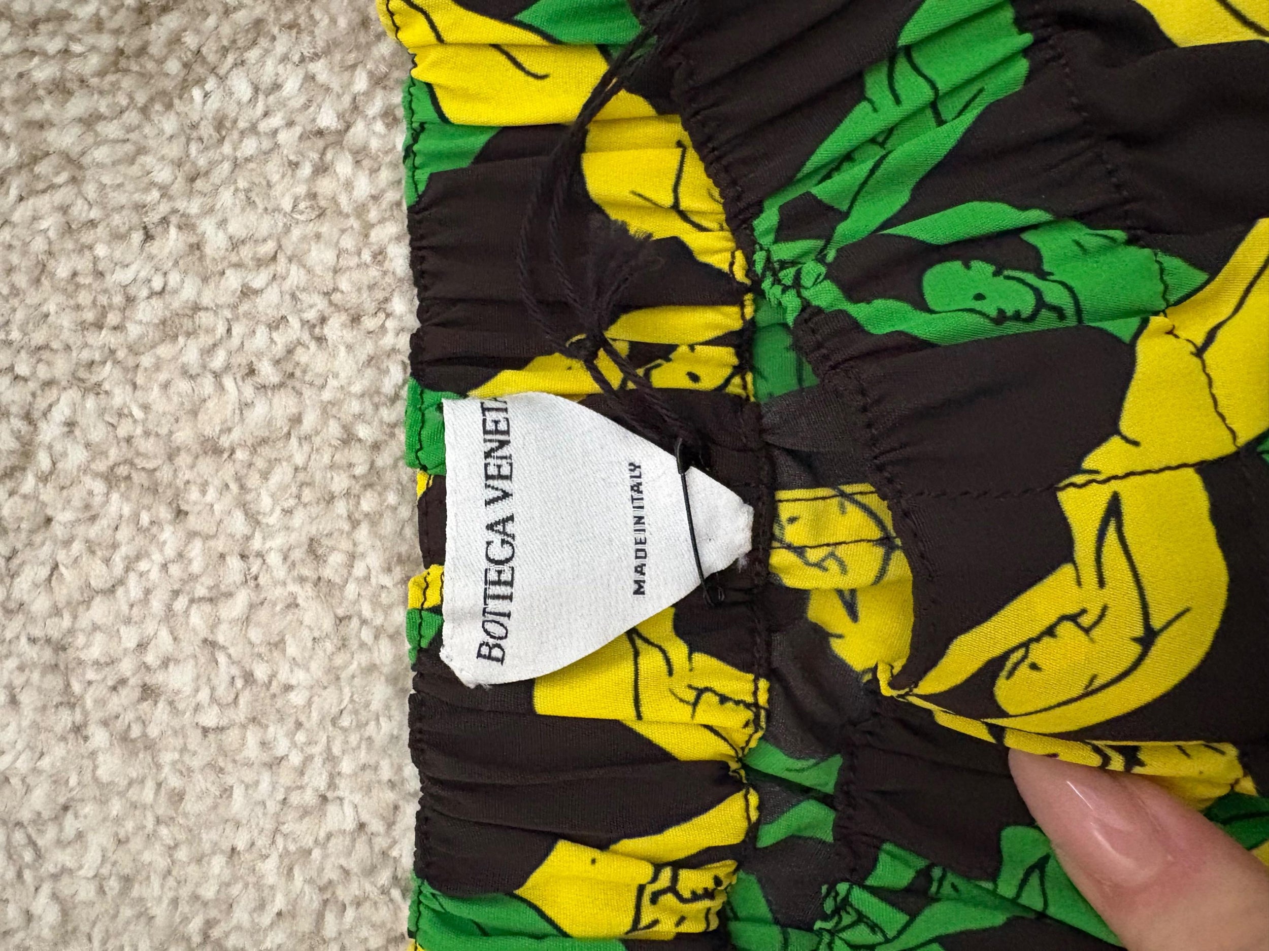 Bottega Veneta Printed High Waist Shorts