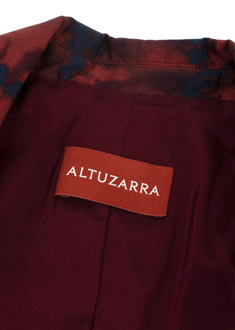 Altuzarra Hattson belted tie-dyed cotton-blend blazer