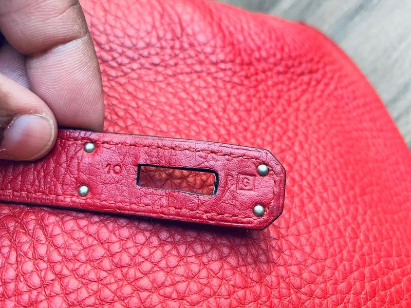 Red Togo Leather Birkin 35 PHW