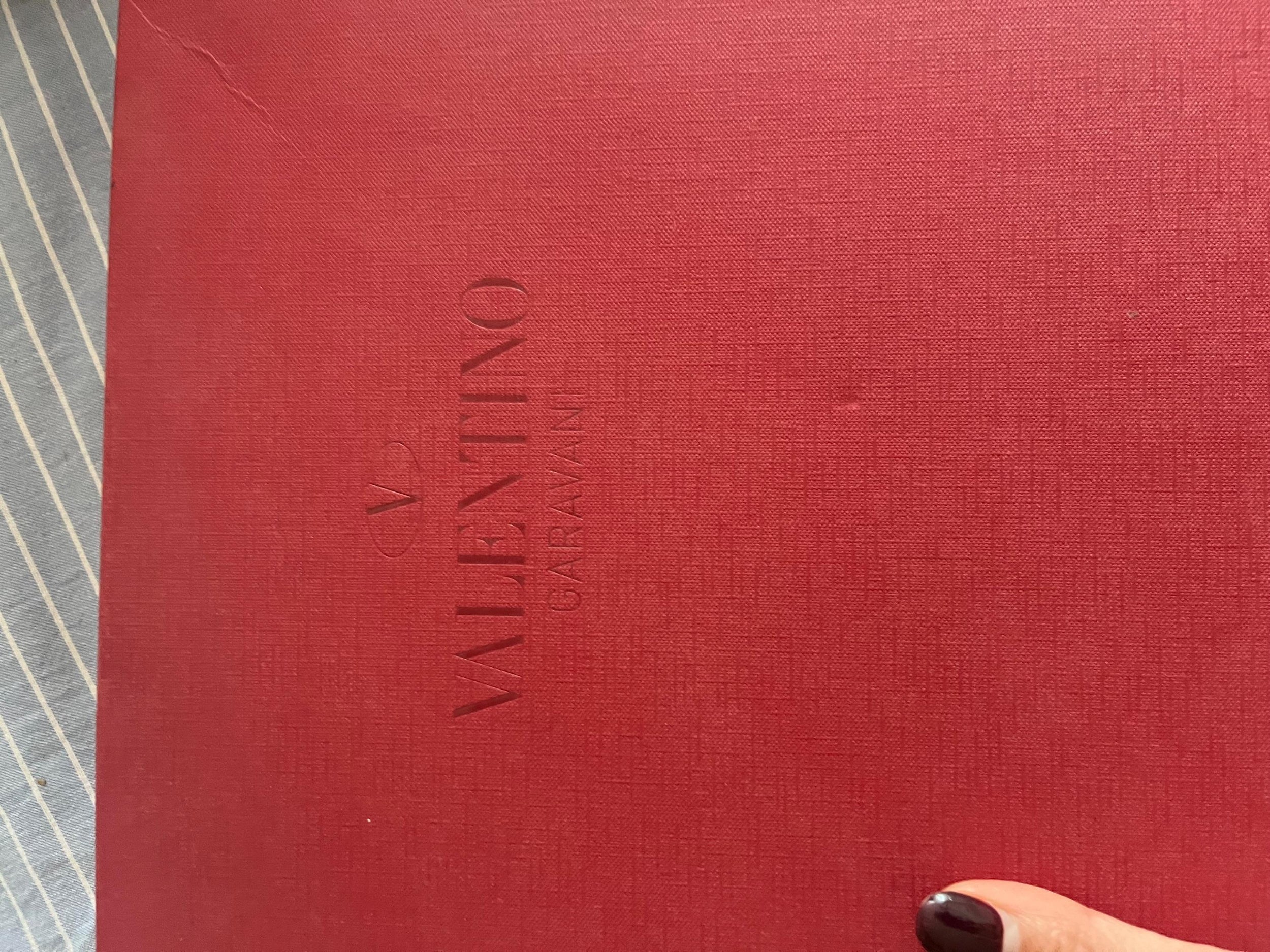 Valentino Black Leather V-Logo Clutch
