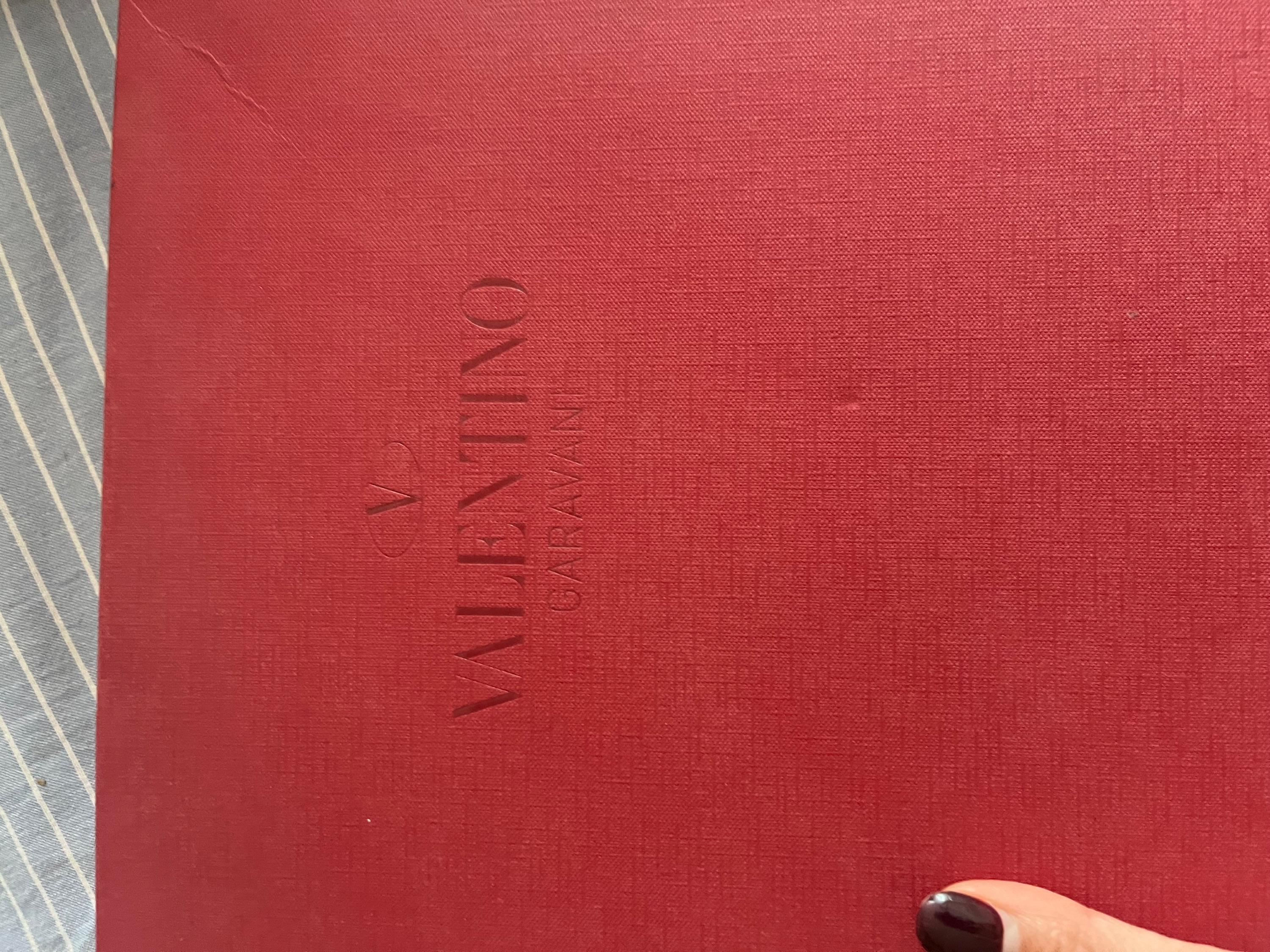 Valentino Black Leather V-Logo Clutch