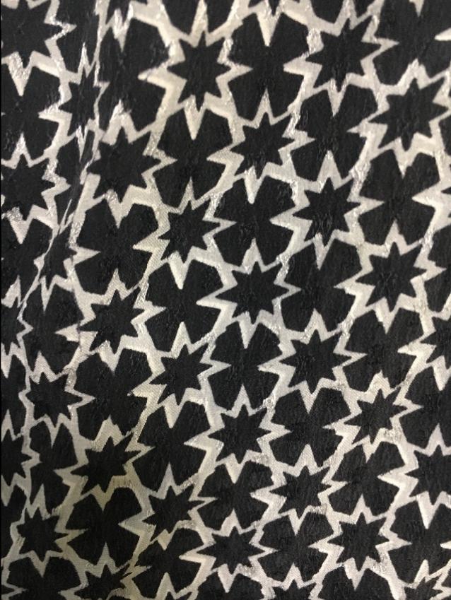 Joie black and white silk top