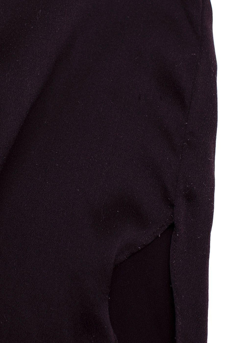 Vince Burgundy Silk Blouse