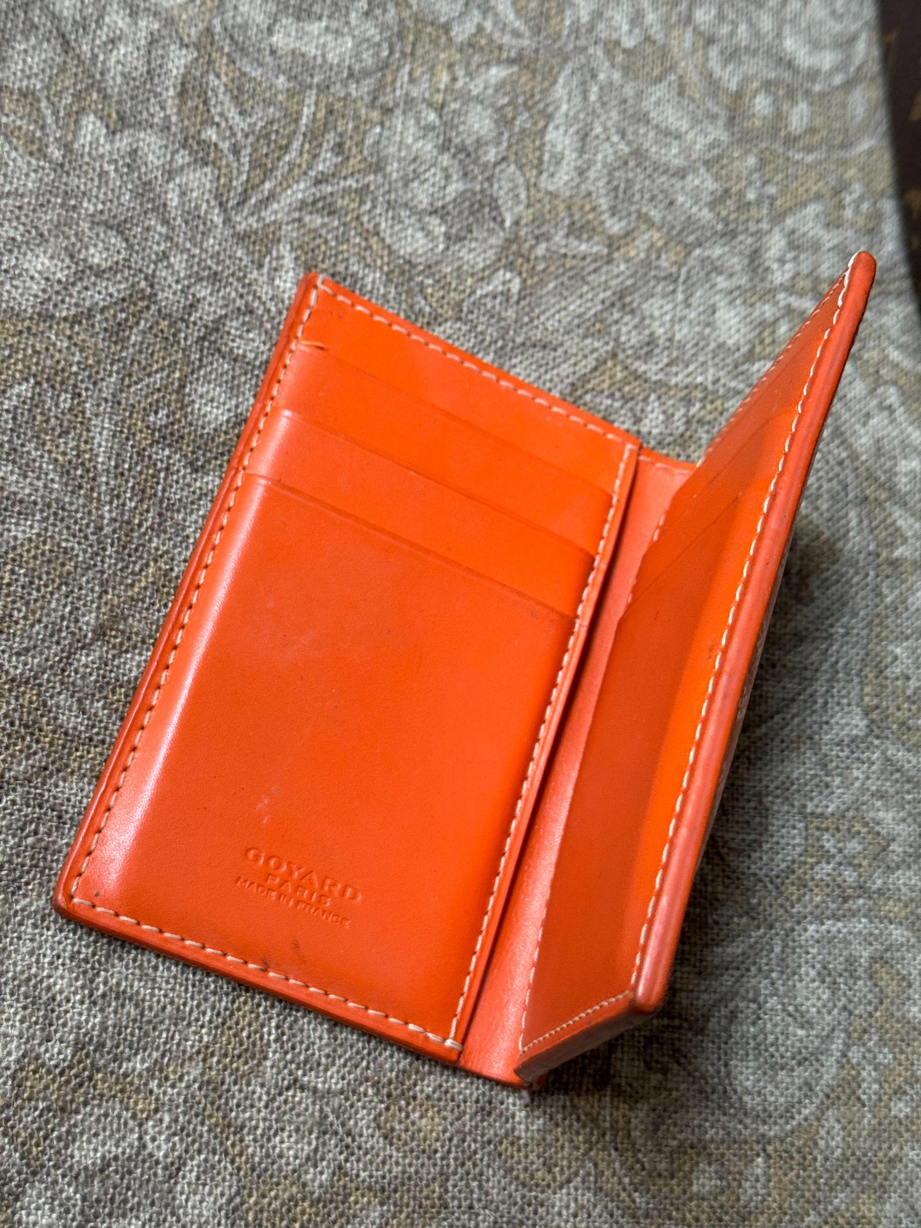 Goyard Orange Saint-Pierre Card Holder