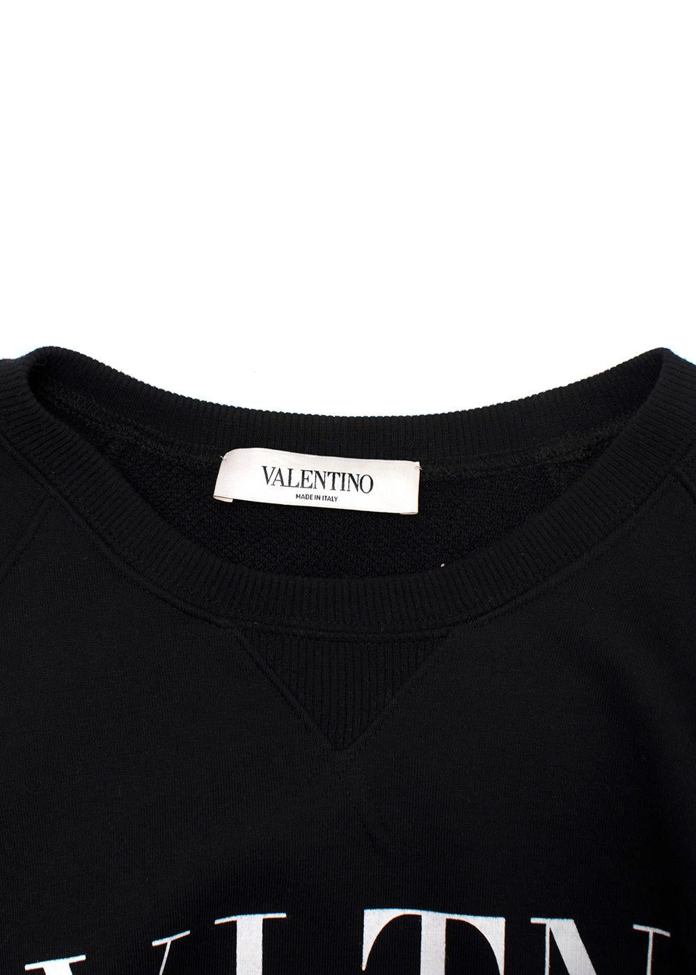 Valentino Black VLTN Crewneck Jumper