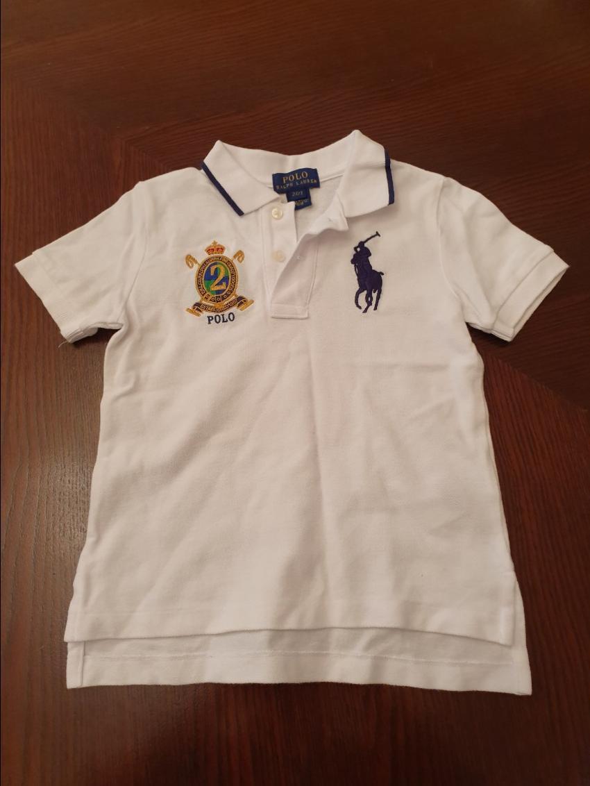 Ralph Lauren Boy's purple & white polo tops