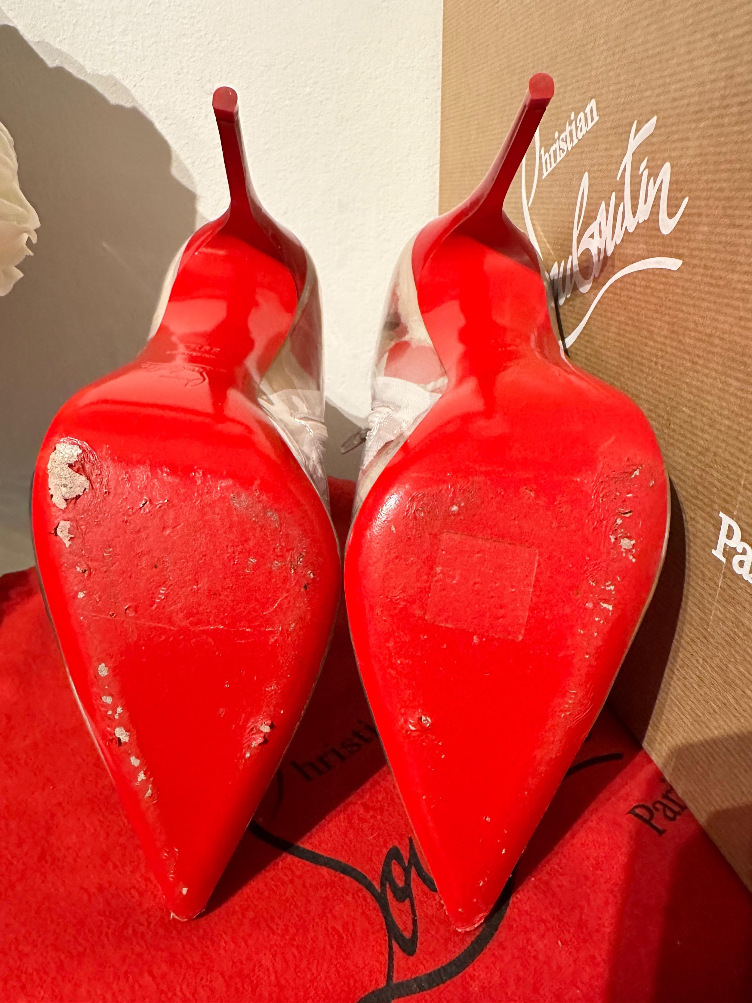 Christian Louboutin Limited Edition PVC Heeled Boots
