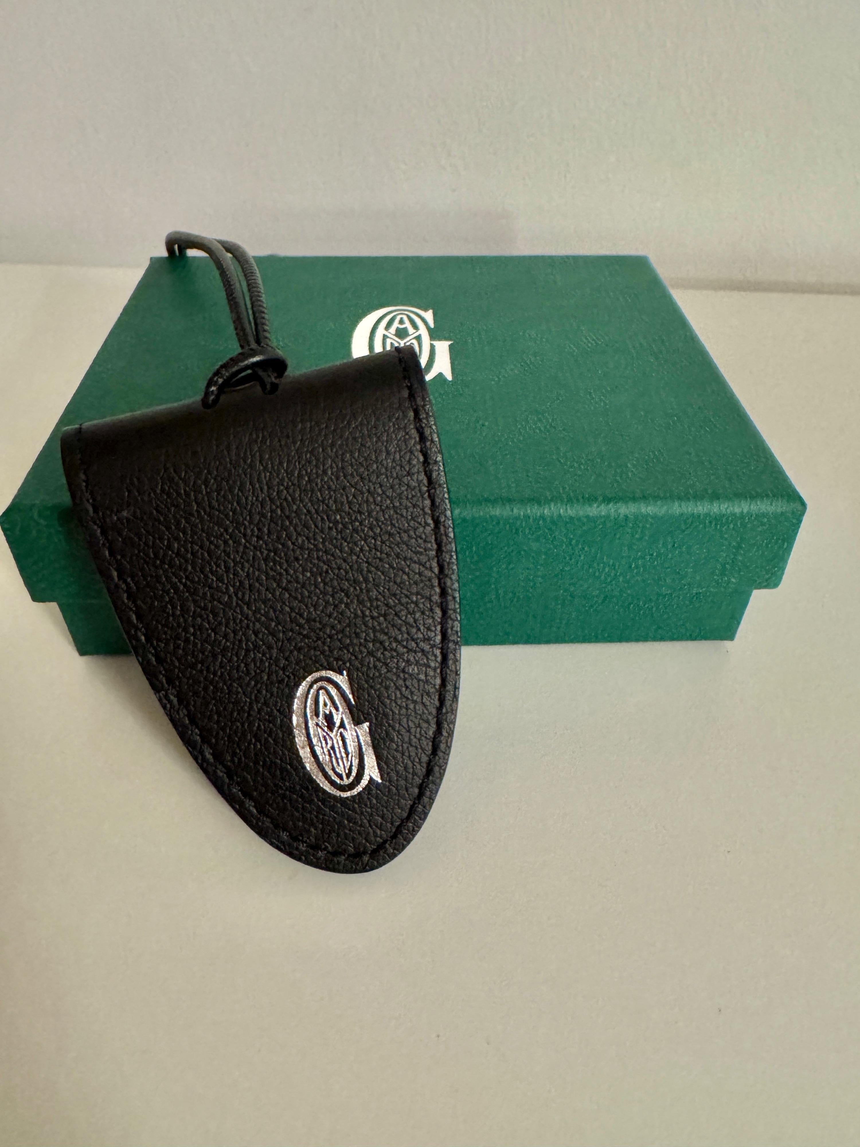 Black Leather Magnetic Bag Charm
