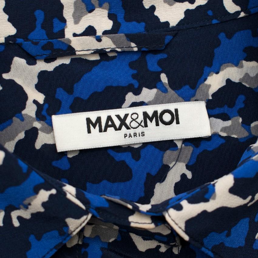 Max & Moi Camouflage Print Silk Short Dress