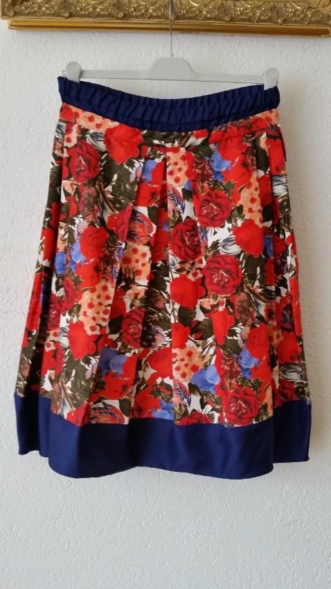 Marni Floral Print Cady Balloon Skirt