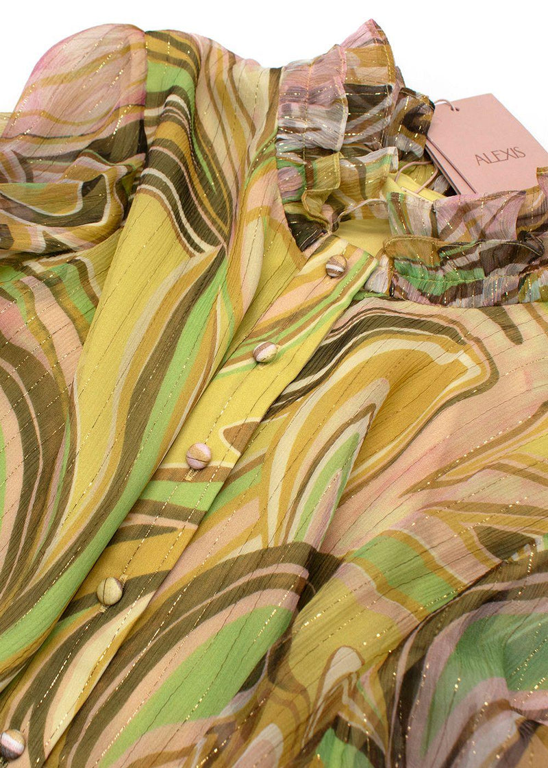 Alexis Golden Ethereal Paris Dress