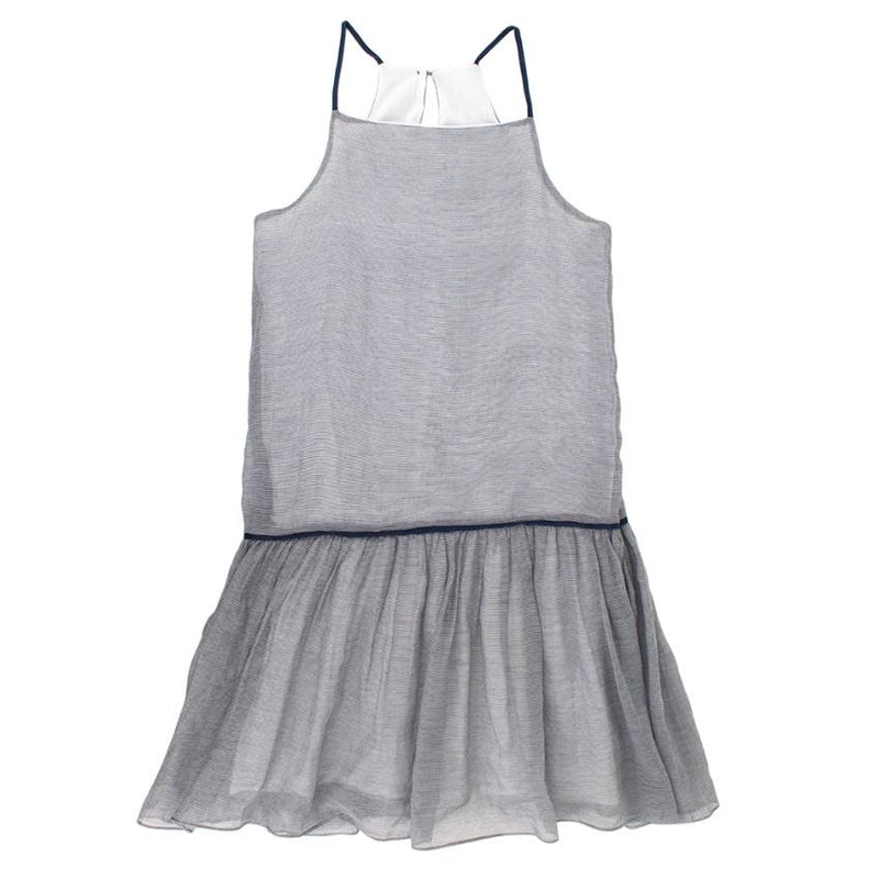 Jacadi blue and white striped girl's summer dress
