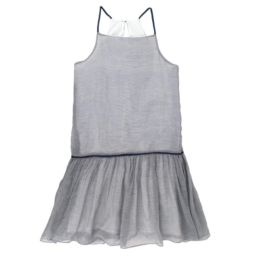 Jacadi blue and white striped girl's summer dress