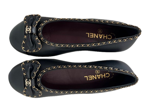 Chanel Chain Detail Ballet Flats