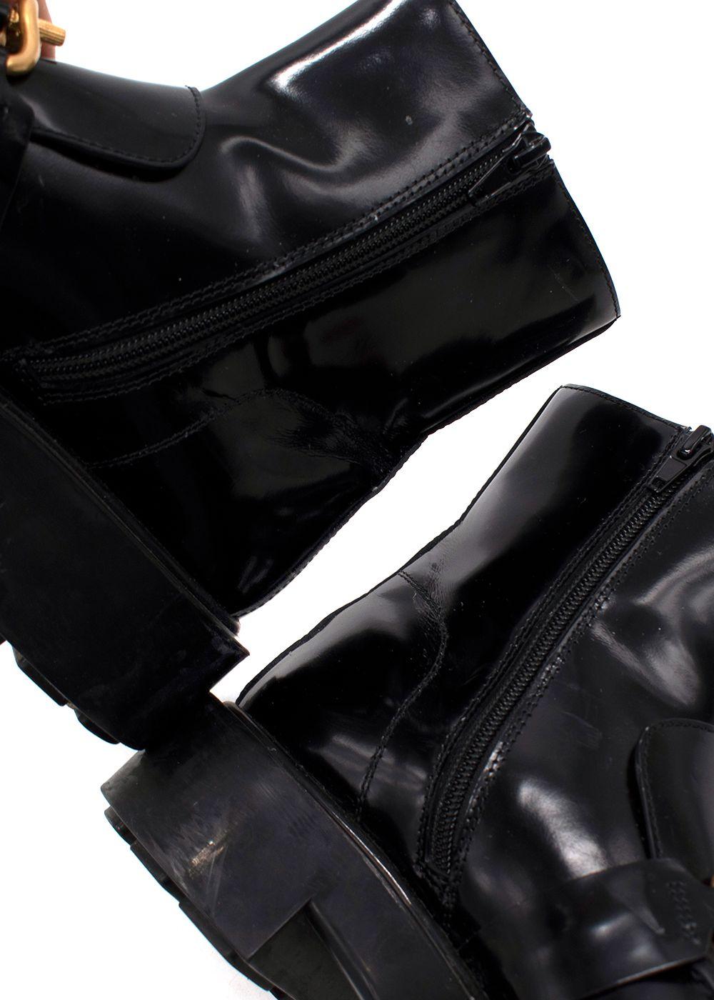 Bottega Veneta Black Monsieur Horsebit Ankle Boots