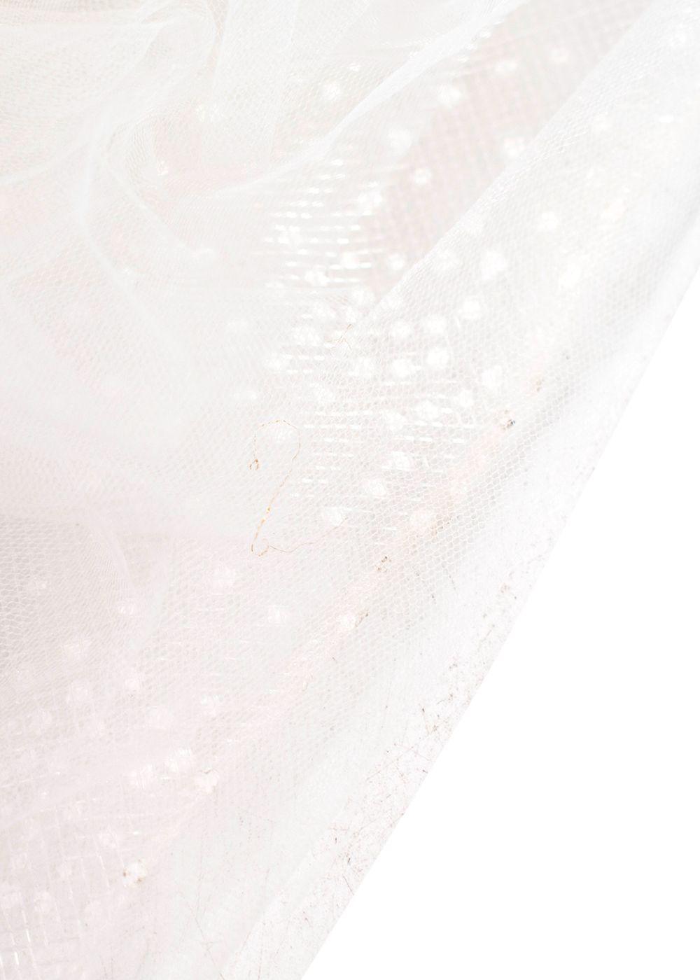 Quinn Harper Kids 10Y White Crystal Embellished Tulle Occasion Dress
