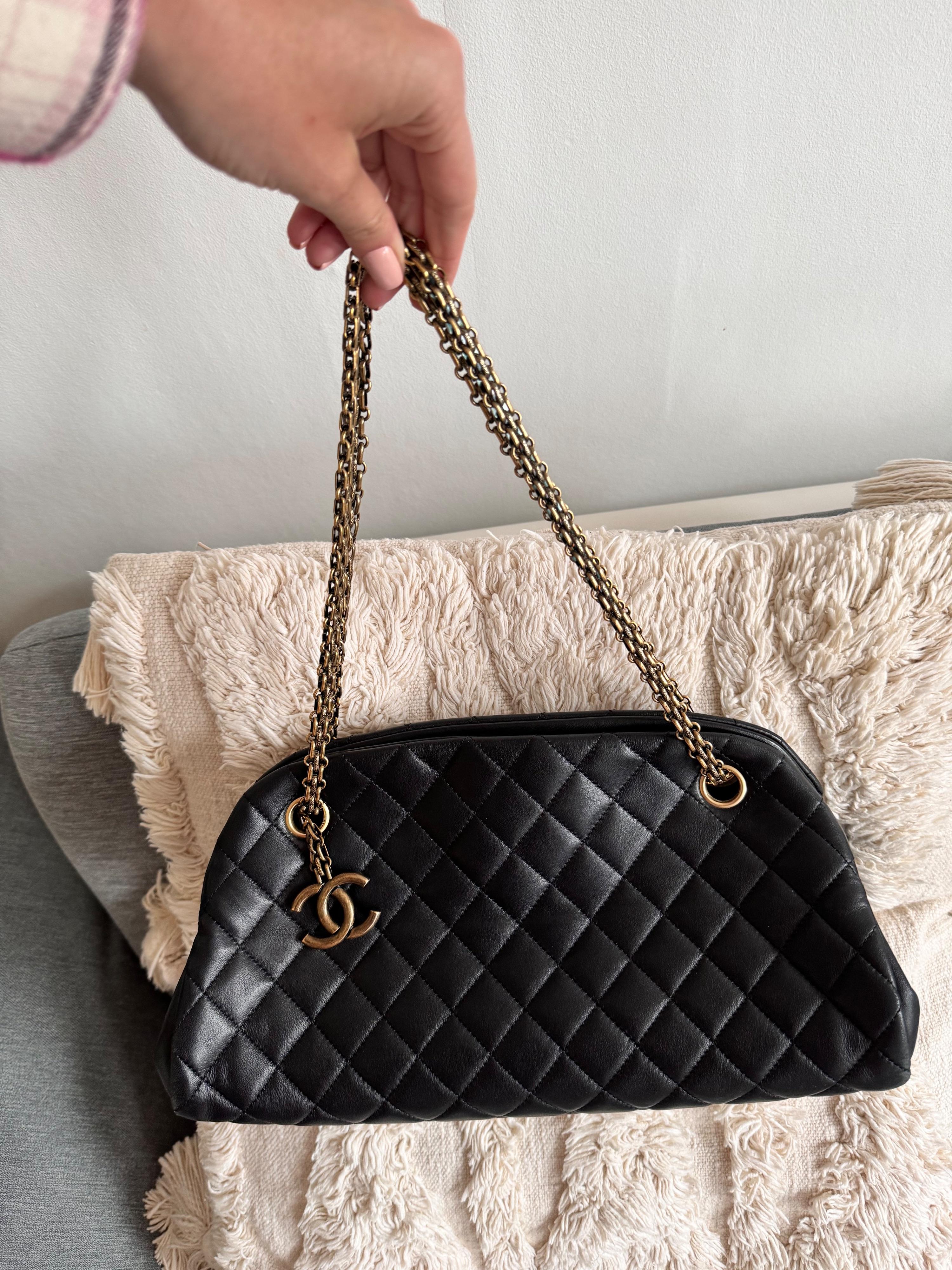 Chanel Black Mademoiselle Bowling Bag