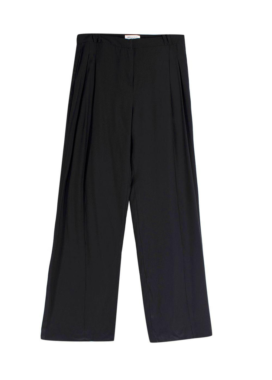 Serena Bute Black 100% Silk Trouser