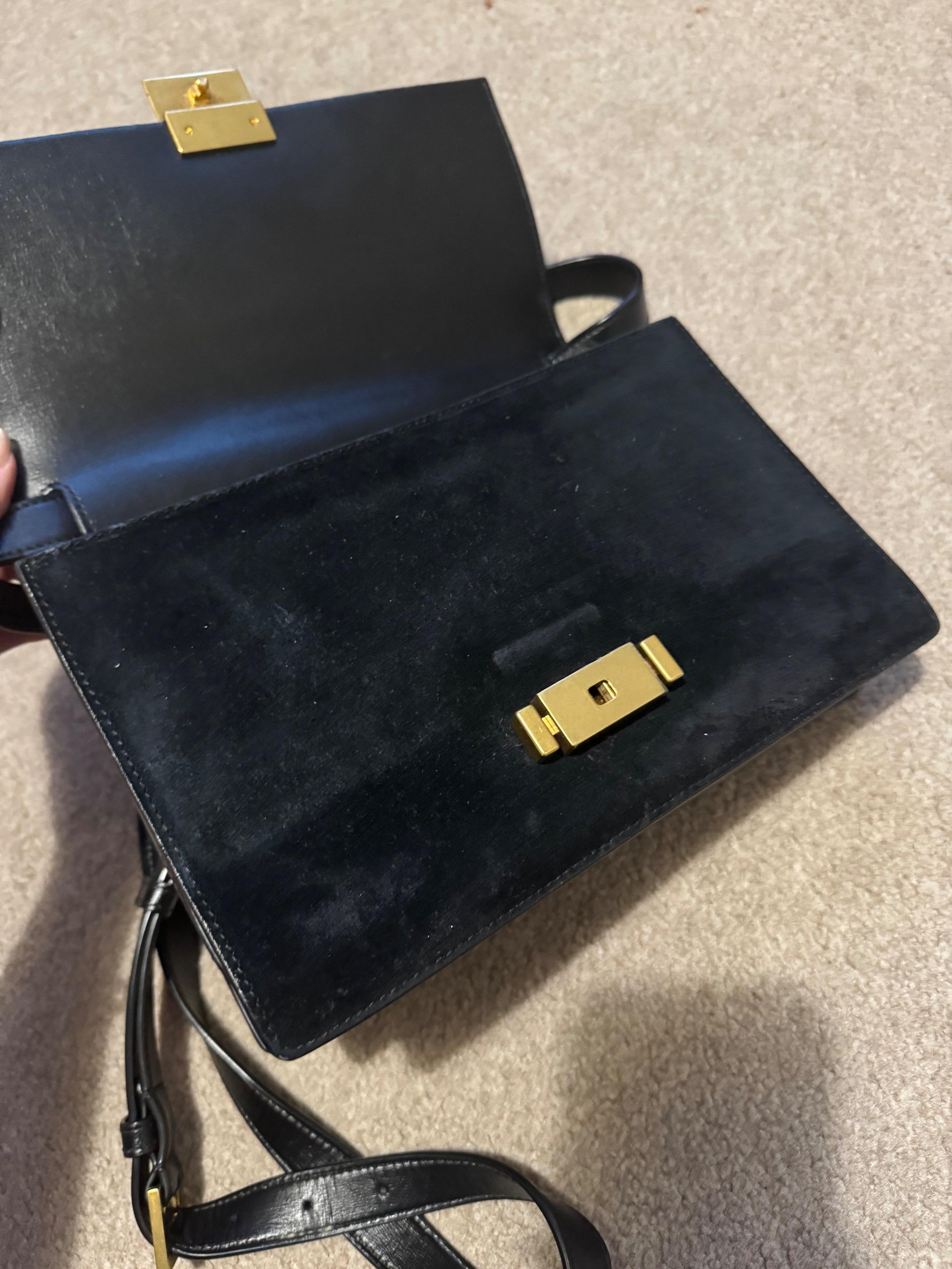 Saint Laurent Black Bellechasse Bag