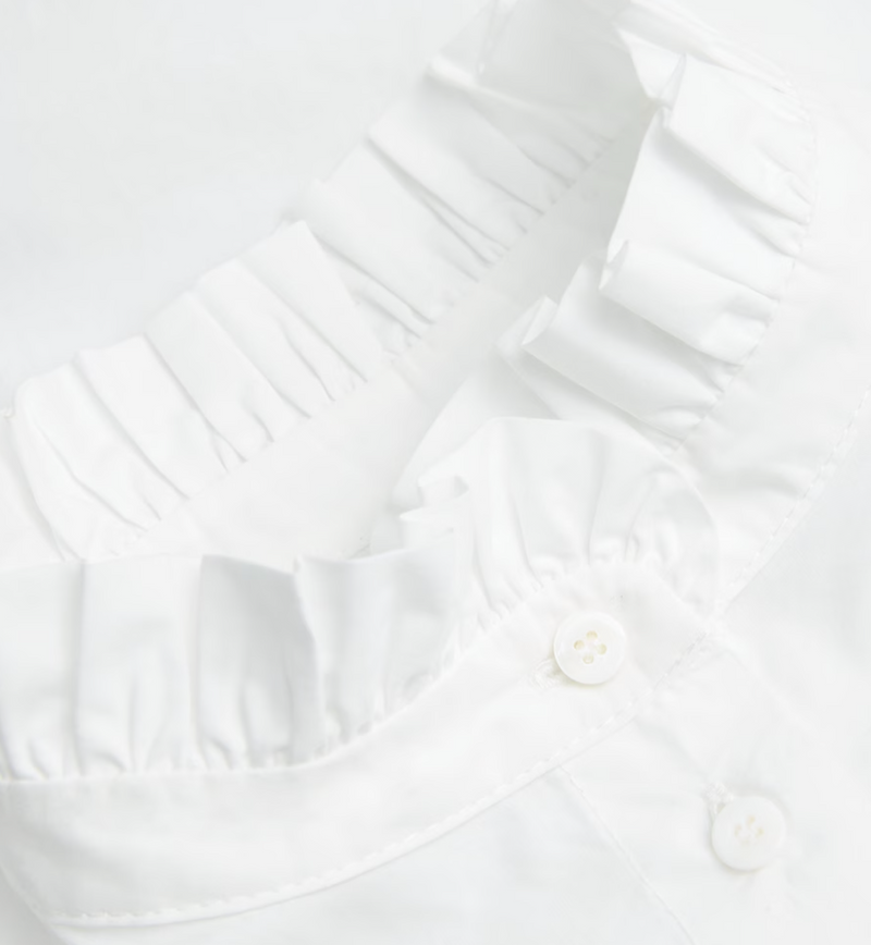 Claudie Pierlot Cotton Broderie Anglaise-Trim Shirt
