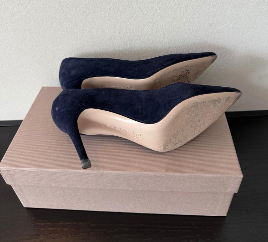 Gianvito Rossi Black Suede 85 Pumps