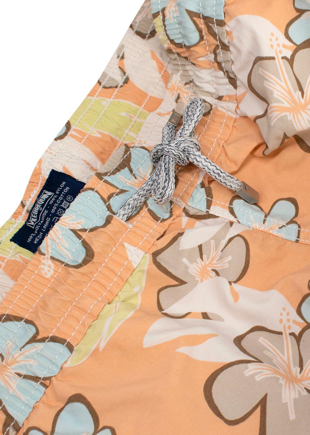 Vilebrequin Orange Floral-print Shorts