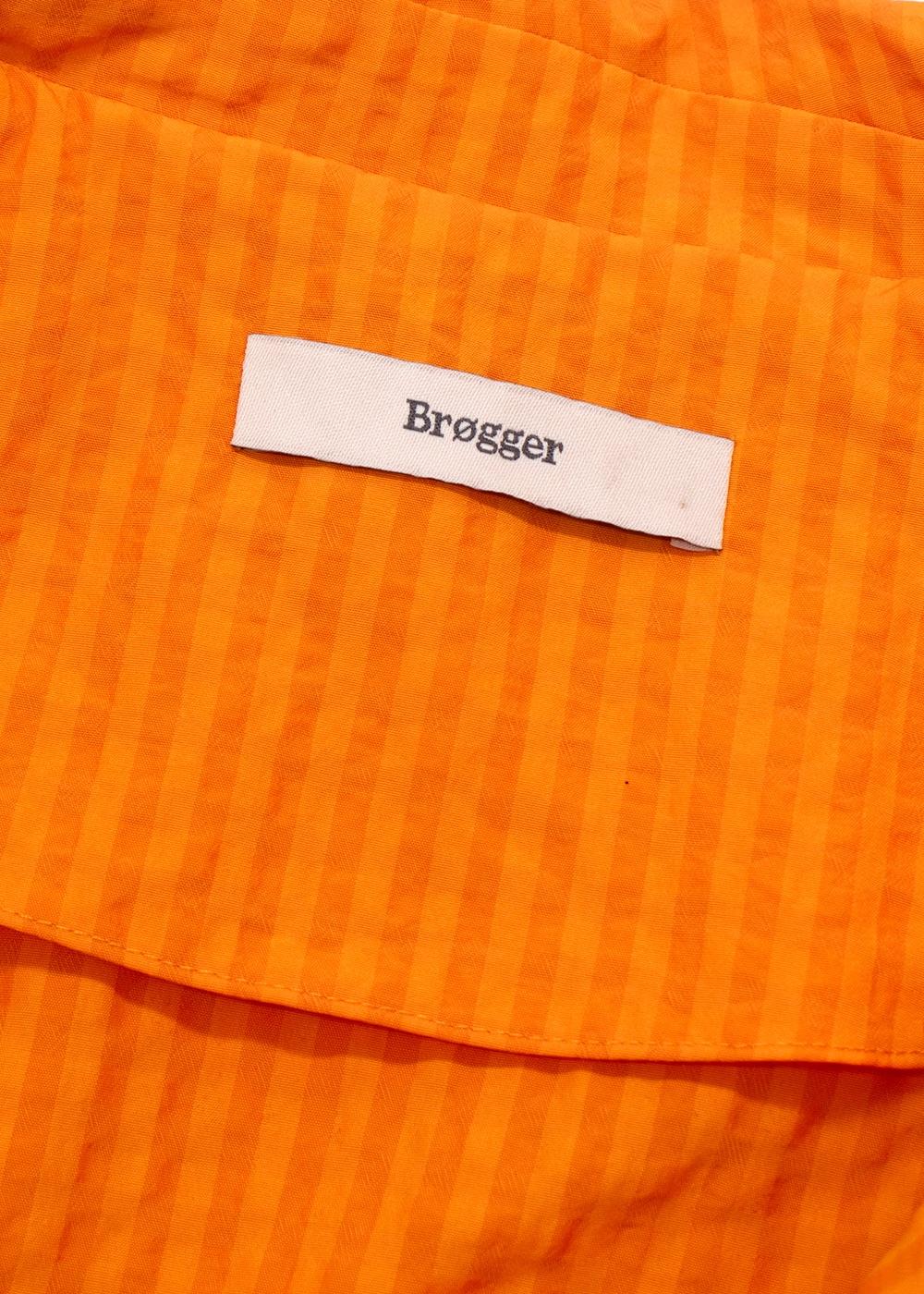 Brogger Orange Sienna Gingham Trench Coat