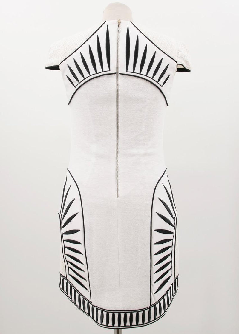 Bless'ed Are The Meek White Cap Sleeved Dress