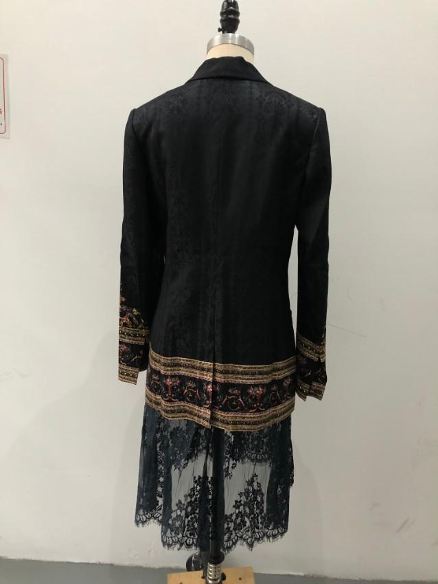 Camilla Lace trimmed Jacquard Jacket