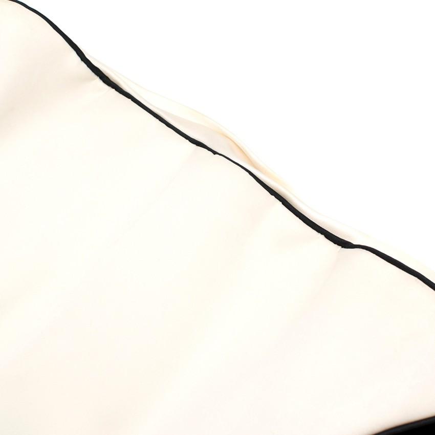 Amanda Wakeley Black Velvet Dress with White Silk Insert