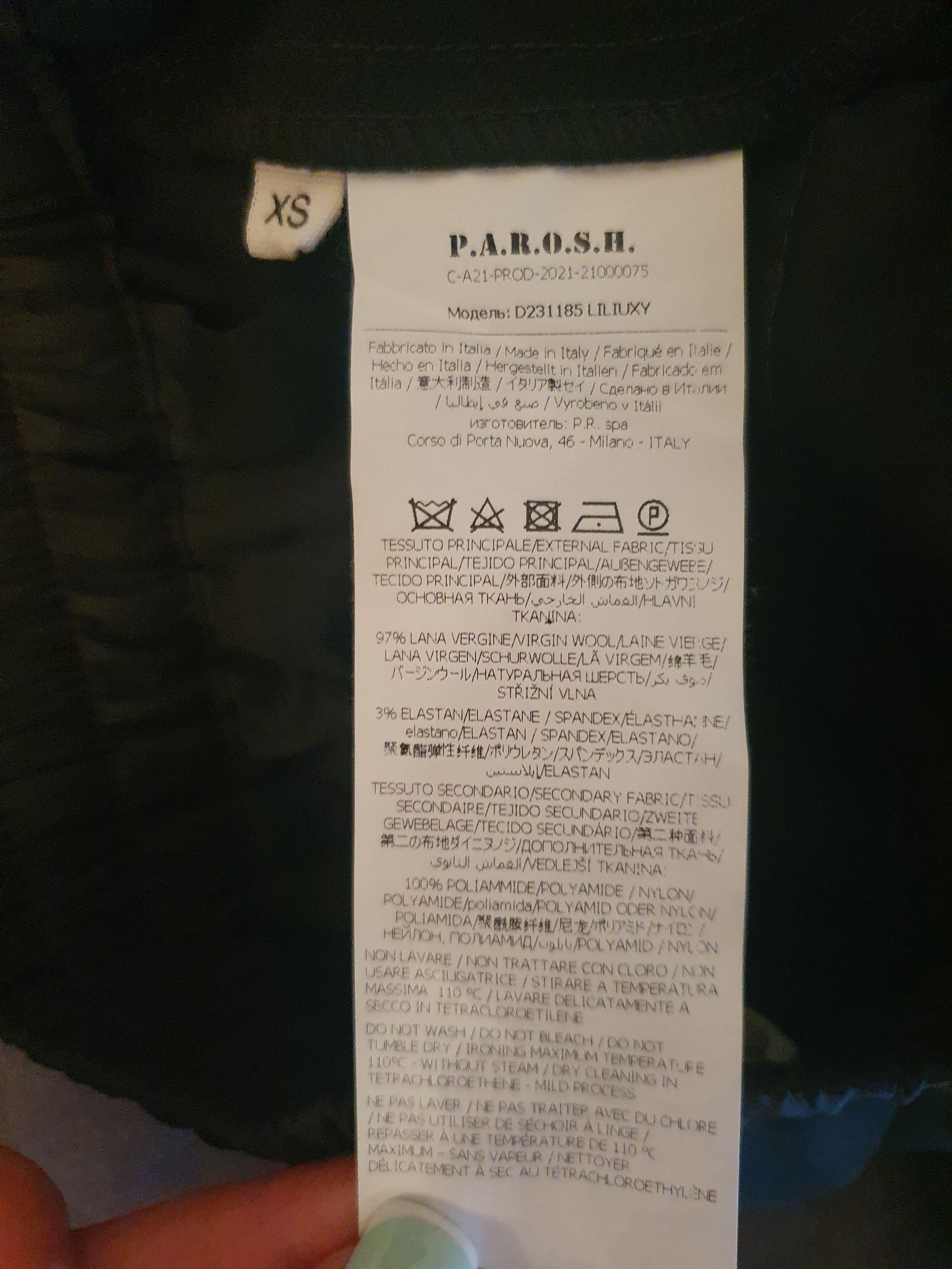 Black Wool Cargo Pants