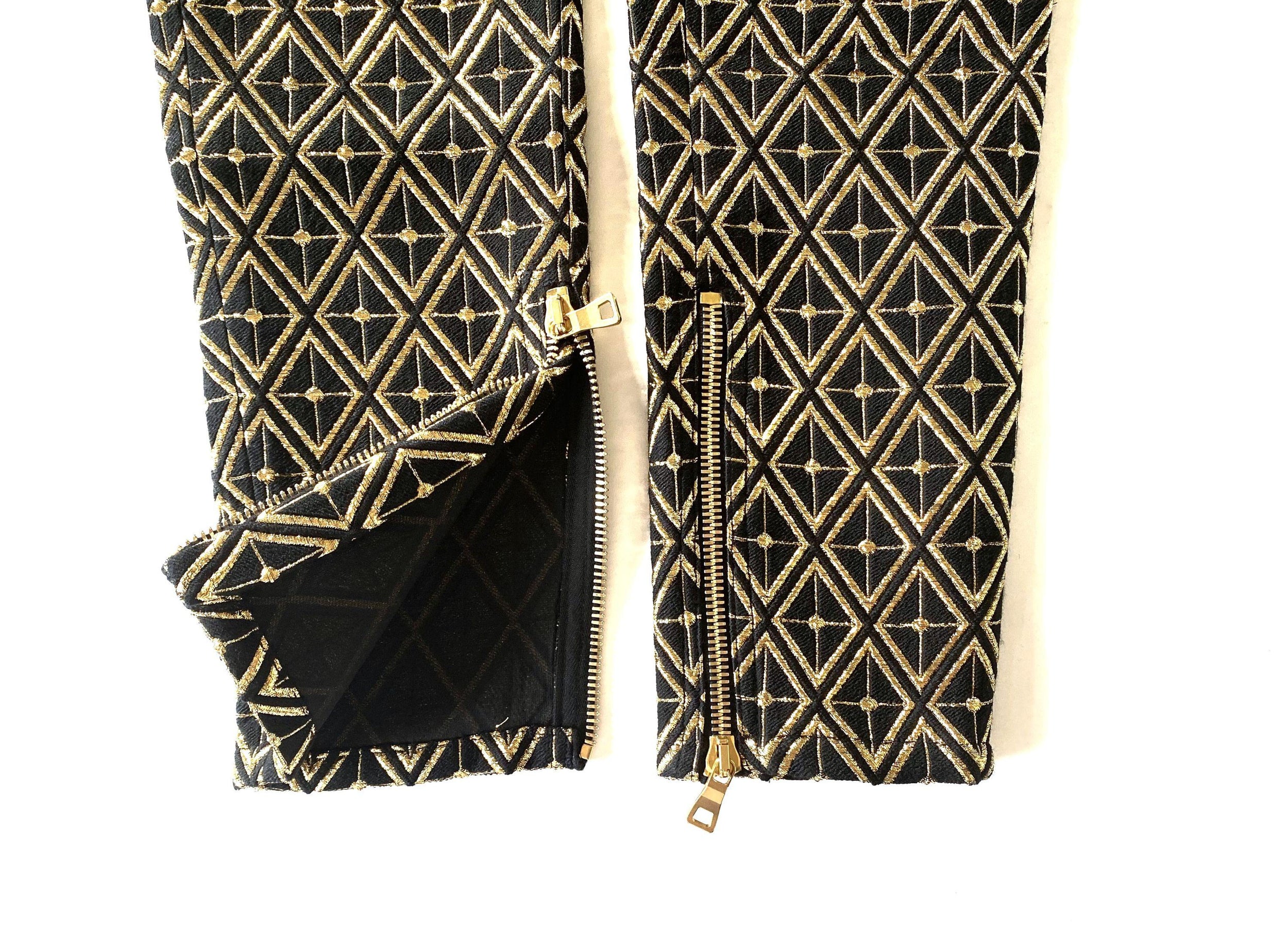 Balmain Gold Brocade Trousers