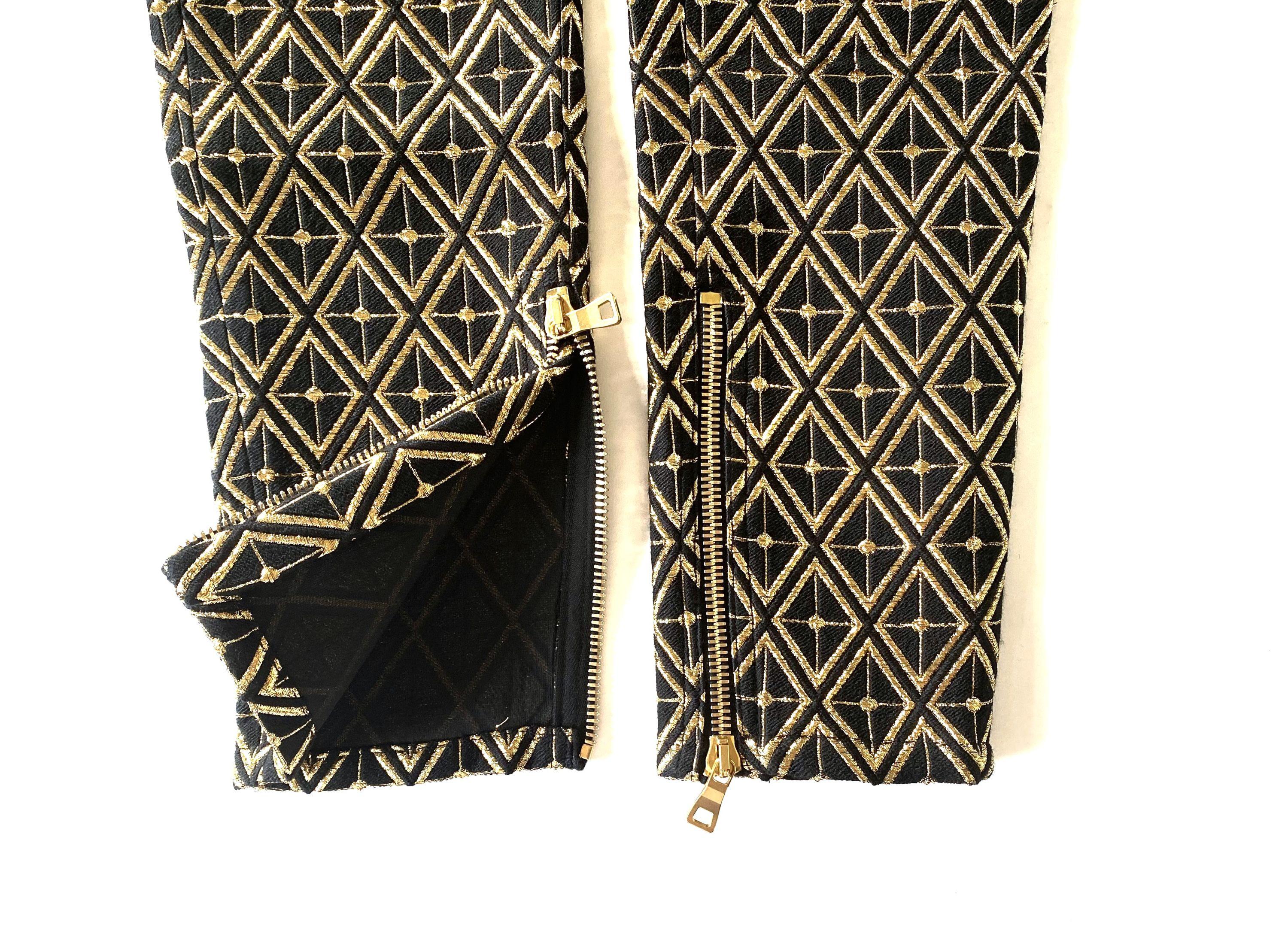 Balmain Gold Brocade Trousers