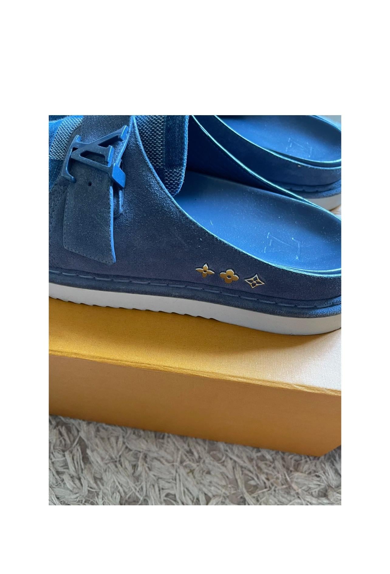 Louis Vuitton Damier Suede Easy Mule