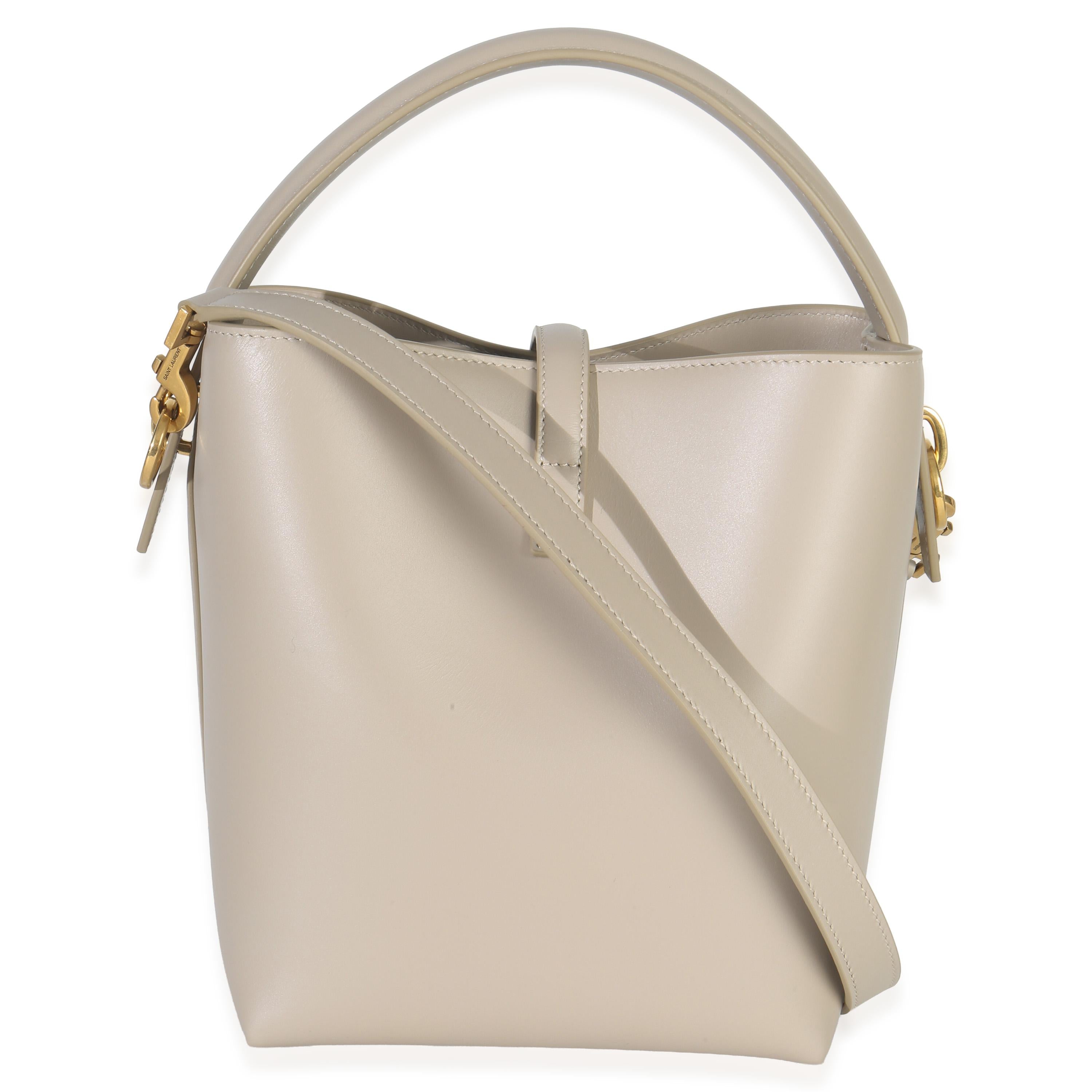 Saint Laurent  Shiny Calfskin Small Le 37 Bucket Bag