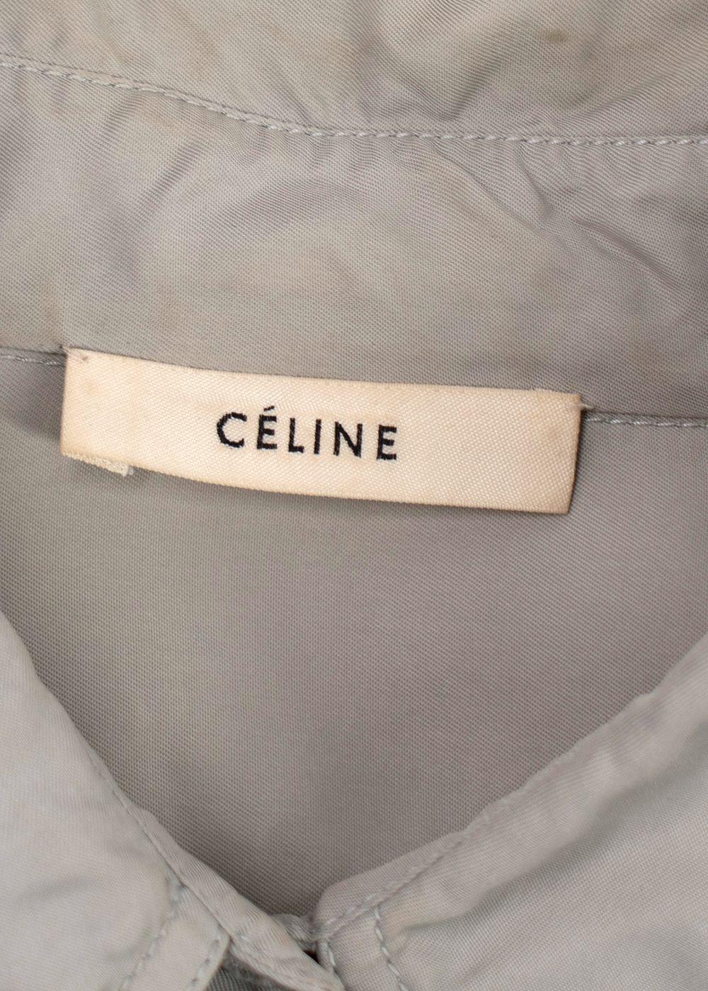 Celine Light Grey Oversized Shirt