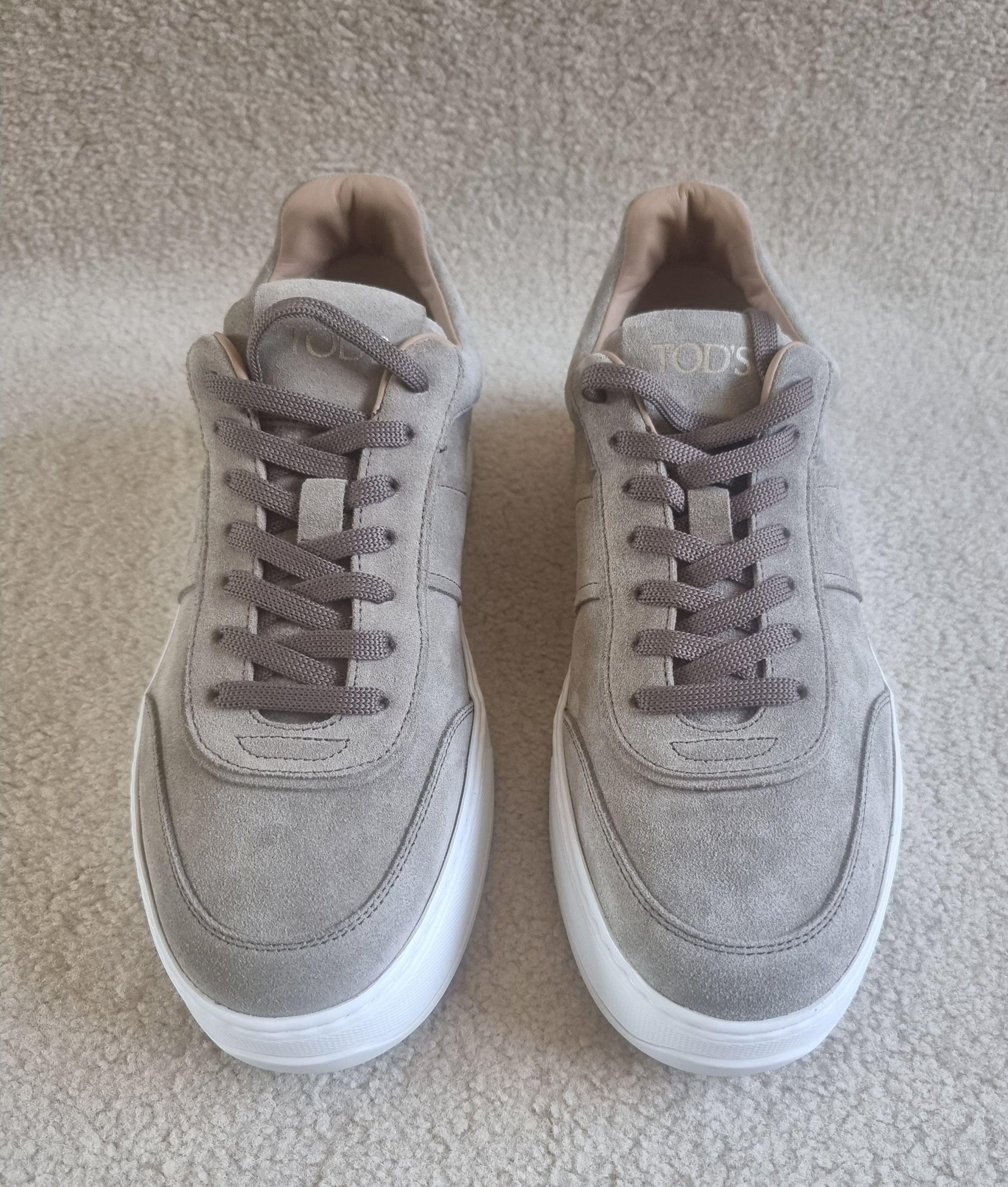 Taupe Suede Cassetta Sneakers