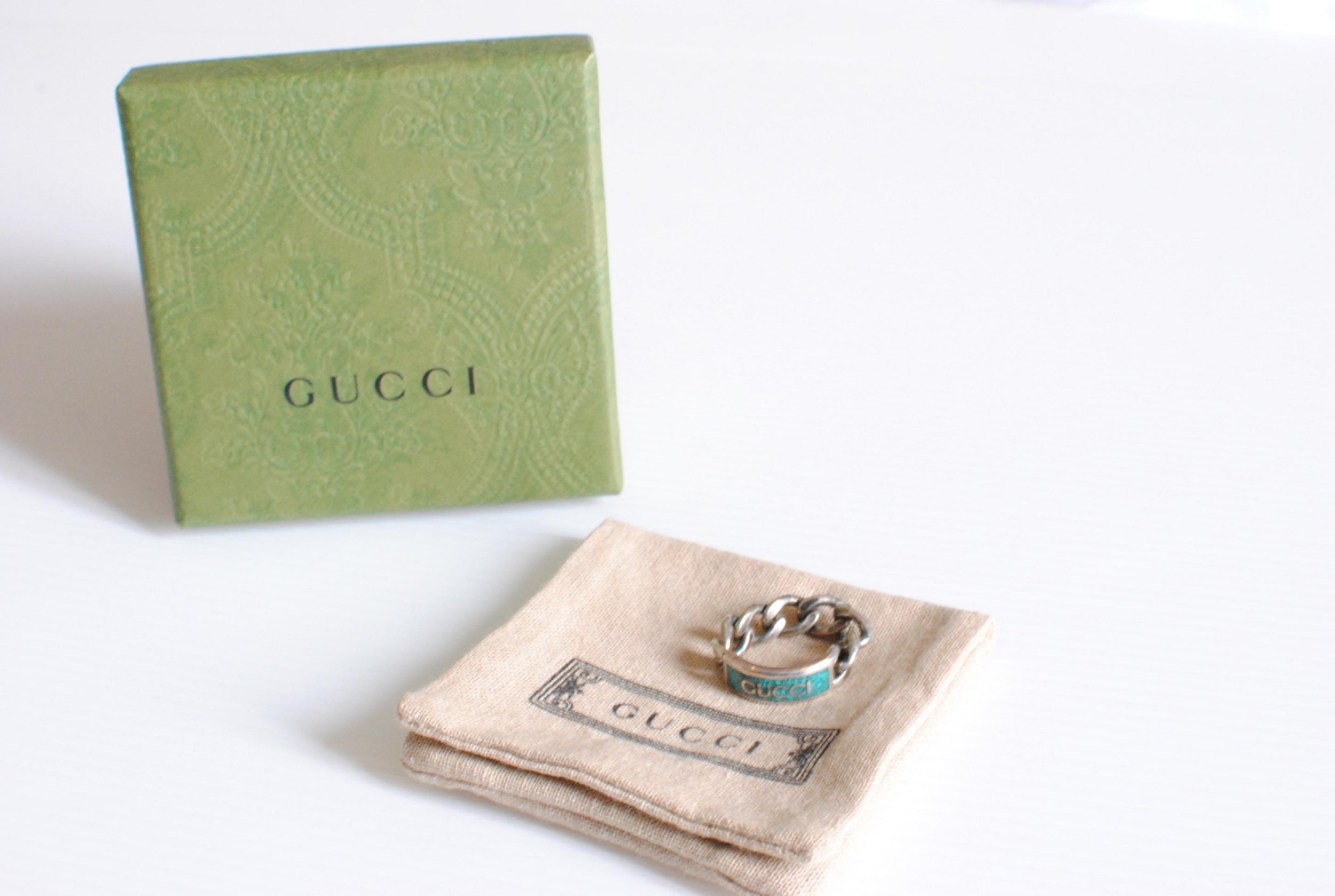 Gucci Silver Chain Link Ring