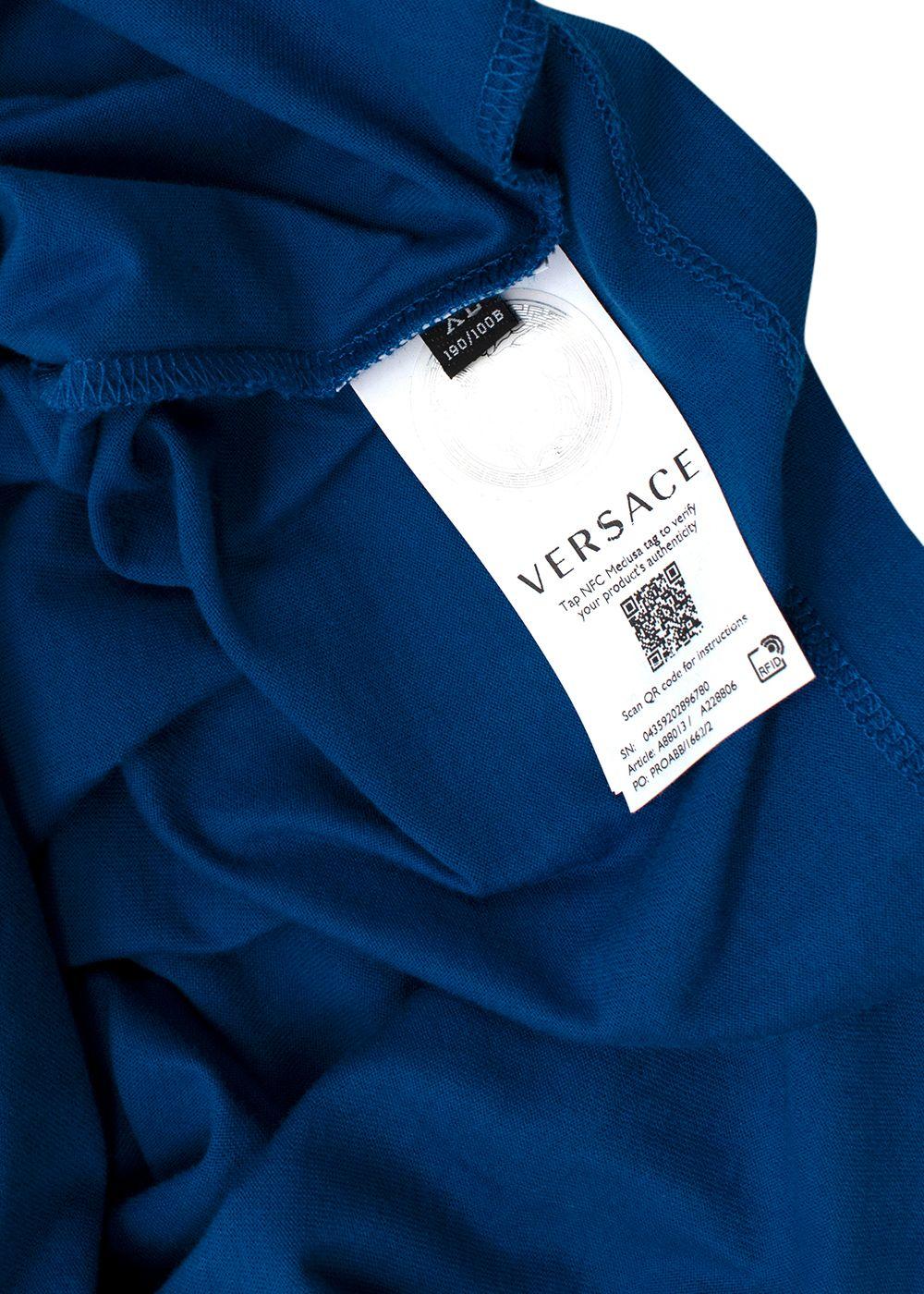 Royal Blue Cotton Turtle neck Top