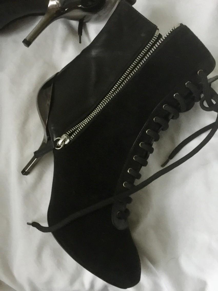 Giuseppe Zanotti Suede & Leather Ankle Boots