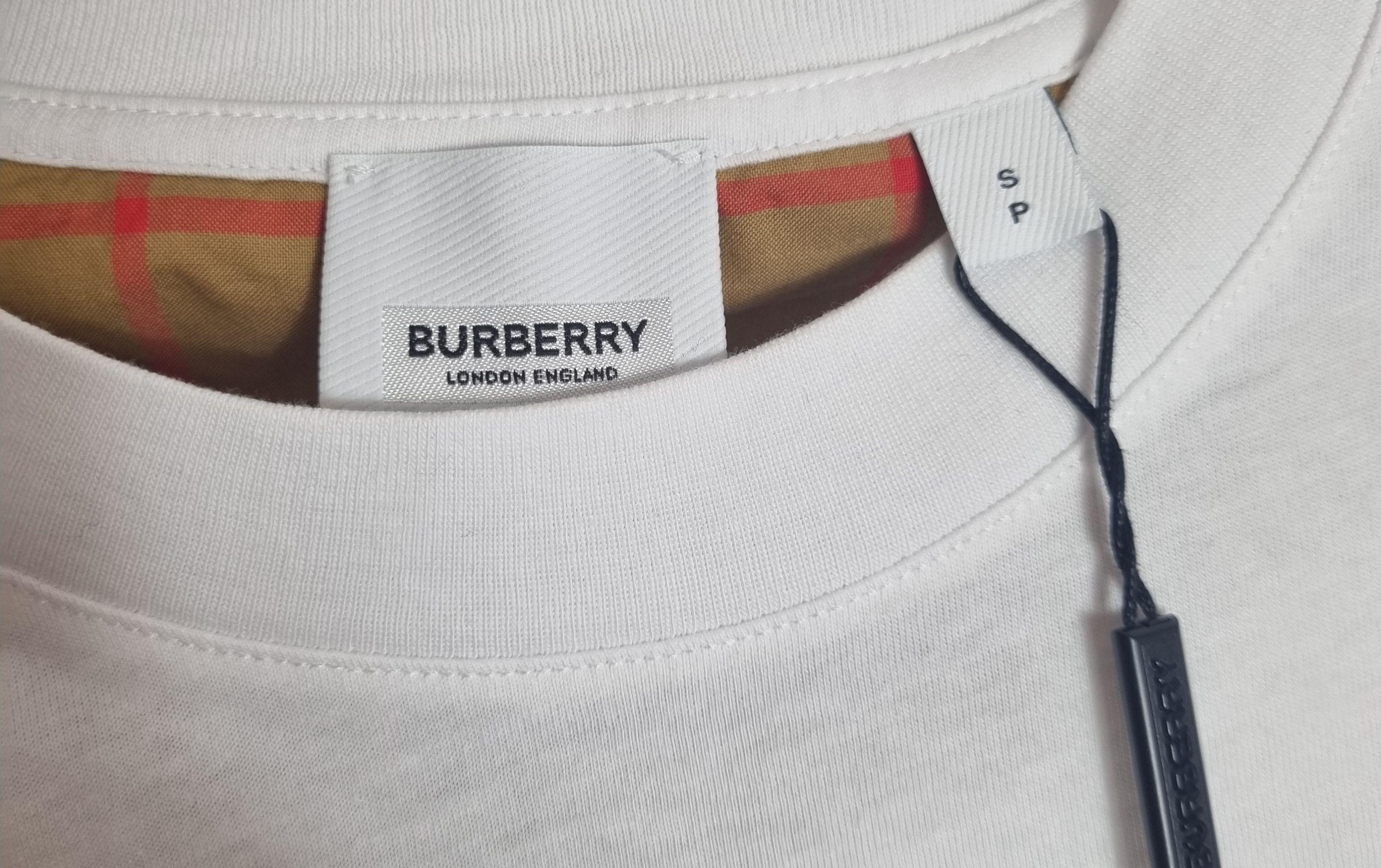 White cotton jersey & vintage check Carrick oversize T-shirt