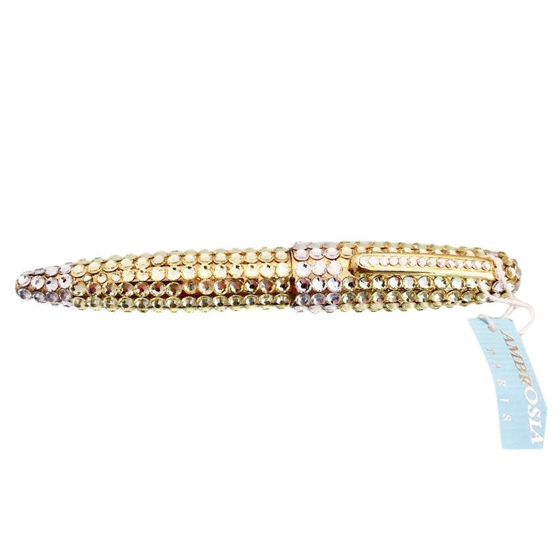 Ambrosia Gold Swarovski Crystal Ball Point Pen