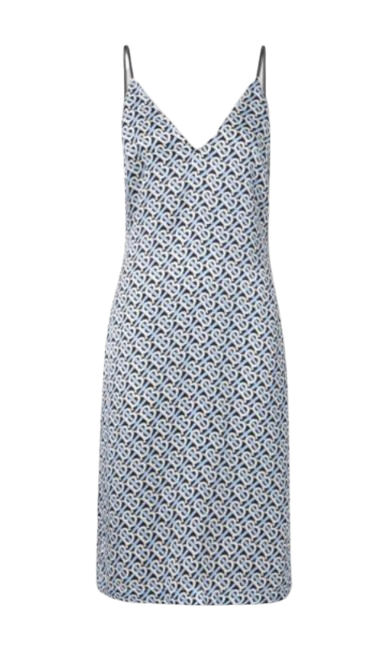 Logo Silk Slip Dress