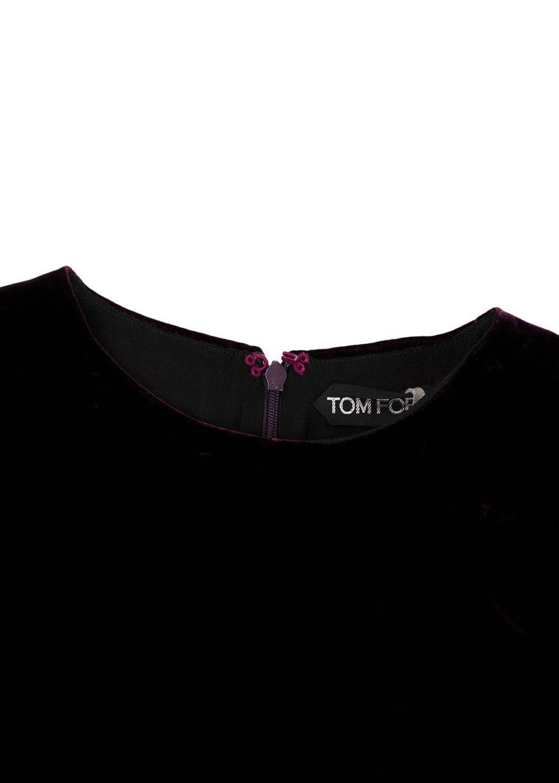 Tom Ford Purple Velvet Midi dress