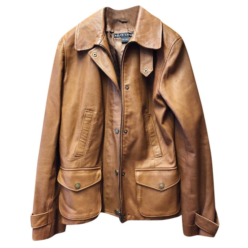 Ralph Lauren Tan Leather jacket