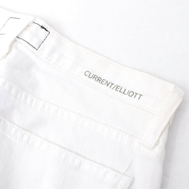 Current/Elliot White Distressed Jeans