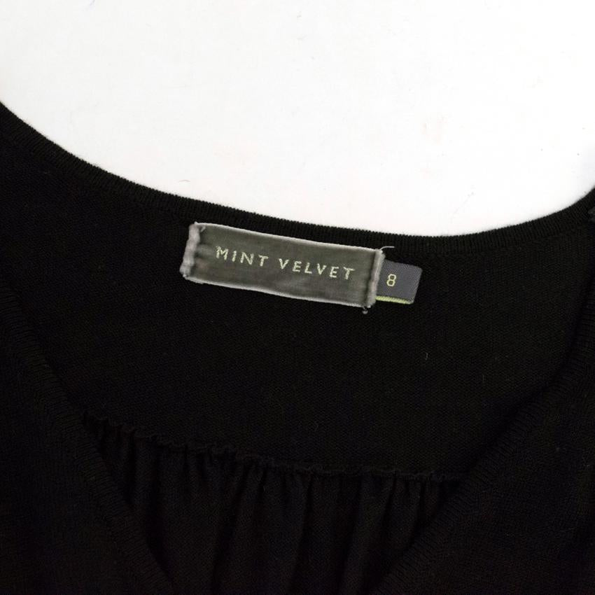 Mint Velvet Black Knitted Dress